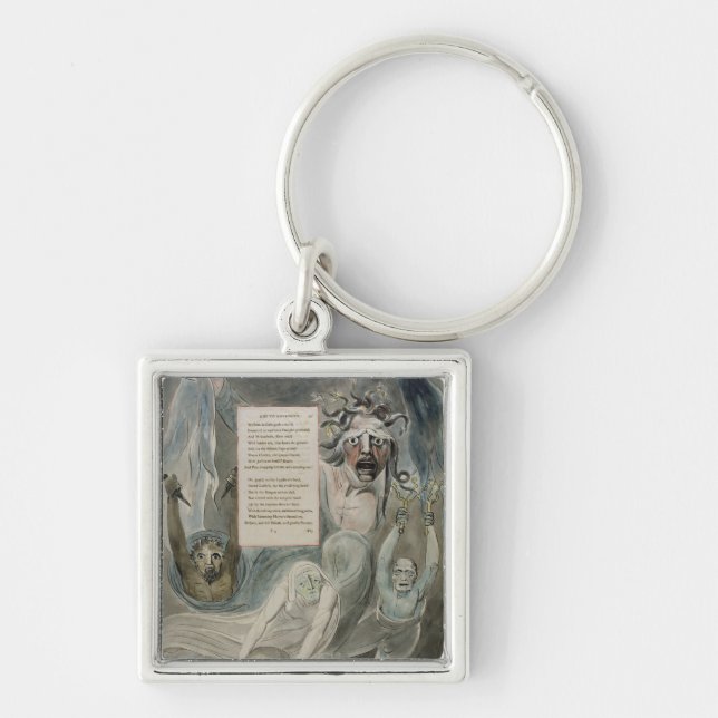 Chaveiro Ode à adversidade, "dos poemas de Thomas Gray", (Frente)