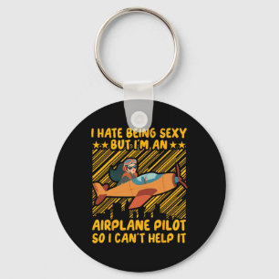 Chaveiro Odeio ser Y, mas sou piloto de avião para que eu p