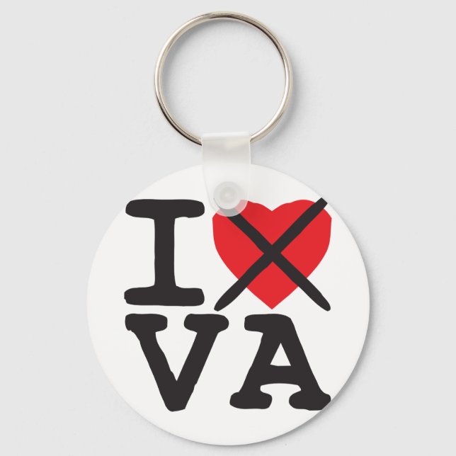 Chaveiro Odeio VA - Virgínia (Frente)