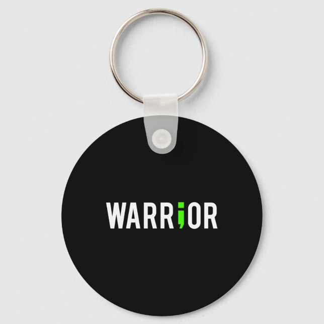 Chaveiro Oferta de Design de Guerreiro de Semi Colon para S (Frente)