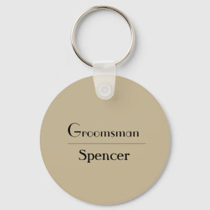 Chaveiro oferta de padrinho de casamento de nome de adiçã