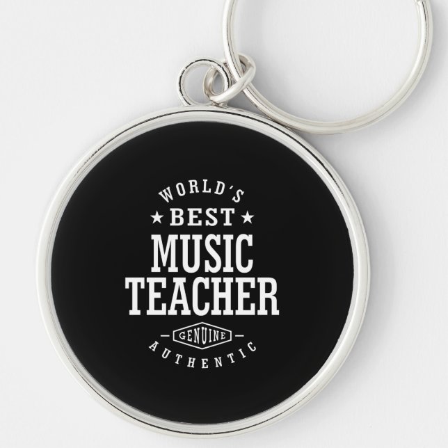 Chaveiro Oferta de Título de Trabalho de Professor de Músic (Frente)