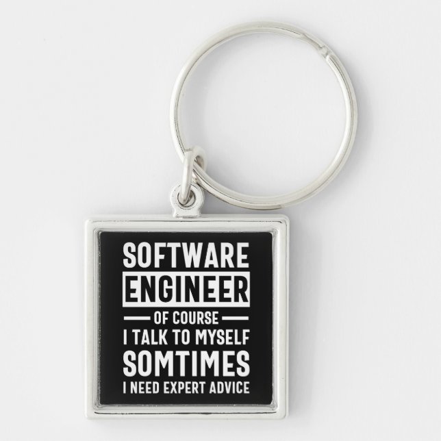 Chaveiro Oferta engraçada de Engenheiro de software de prog (Frente)