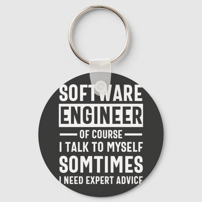 Chaveiro Oferta engraçada de Engenheiro de software de prog (Frente)