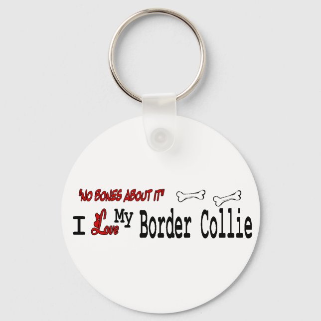Chaveiro Ofertas de Collie de Borda (Frente)
