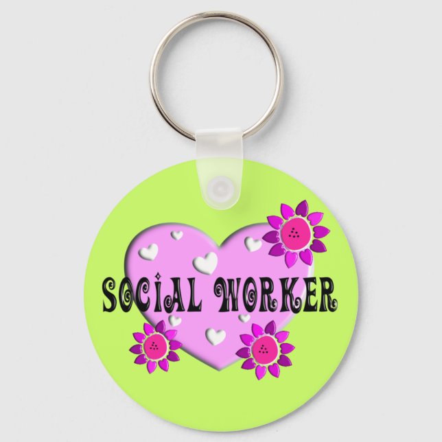 Chaveiro Ofertas de Empregado Social (Frente)