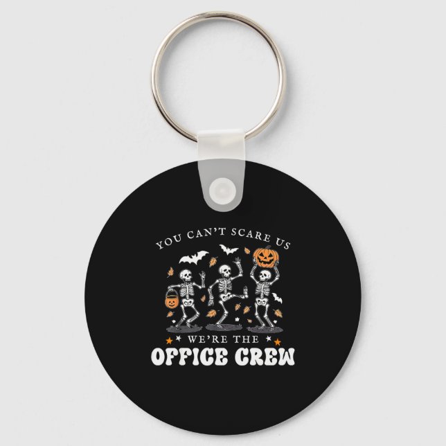 Chaveiro Office Crew Skeleton Dancing Halloween School Secr (Frente)