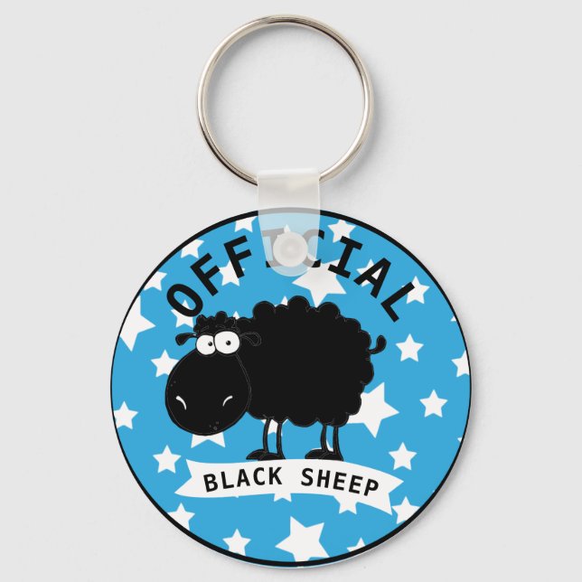 Chaveiro Official Funny Black Sheep Keychain (Frente)
