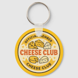 Chaveiro Official Member of the Cheese Club Funny gift