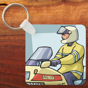 Chaveiro Oficial de Motocicleta da Polícia Aplicação da Lei