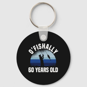 Chaveiro Oficialmente 60 Anos Pescador Aniversário de 60 an