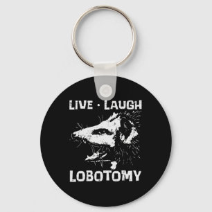Chaveiro Ogambm Live Love Lobotomy Possum Street Trash Cat