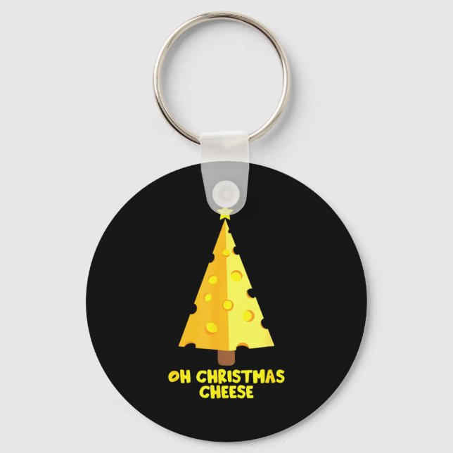 Chaveiro Oh Christmas Cheese Funny Cheese Lovers Gift  (Frente)