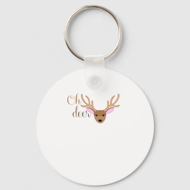 Chaveiro Oh Deer Artistic Style Keychain (Frente)