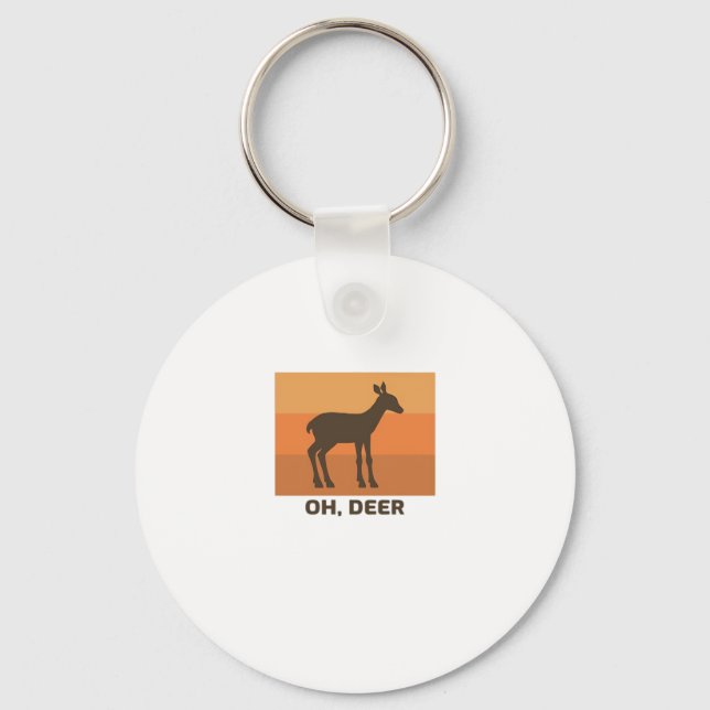Chaveiro Oh Deer Classic Simple Design (Frente)
