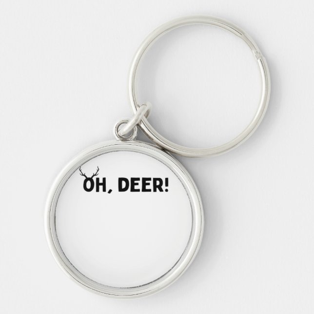 Chaveiro Oh Deer Estética Simples  (Frente)