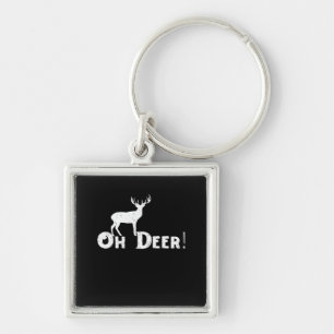 Chaveiro Oh Deer Estilo Gráfico Limpo 