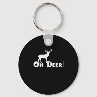 Chaveiro Oh Deer Estilo Gráfico Limpo
