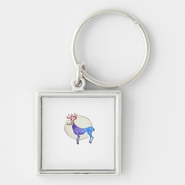 Chaveiro Oh Deer Estilo Gráfico Limpo  (Frente)
