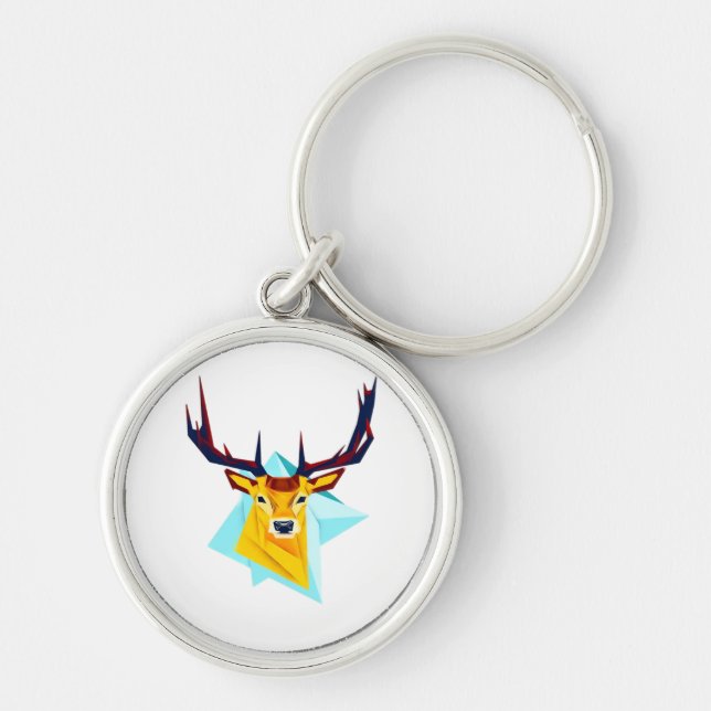 Chaveiro Oh Deer Minimal Rustic Style  (Frente)