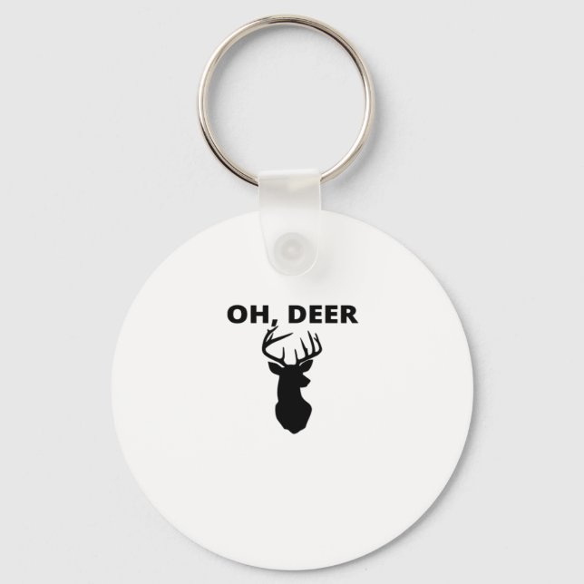 Chaveiro Oh Deer Oh Dear Whimsical Art Style Keychain (Frente)
