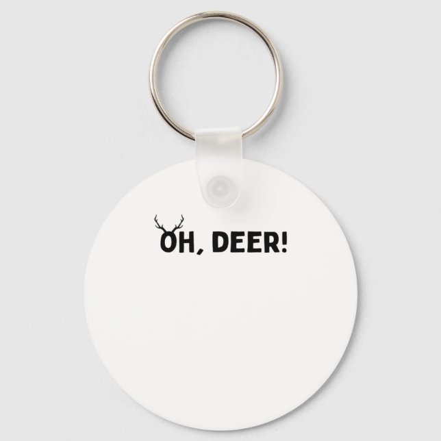 Chaveiro Oh Deer Simple Aesthetic Keychain (Frente)