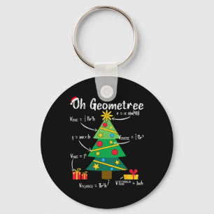 Chaveiro Oh geometria geométrica da árvore de natal diverti