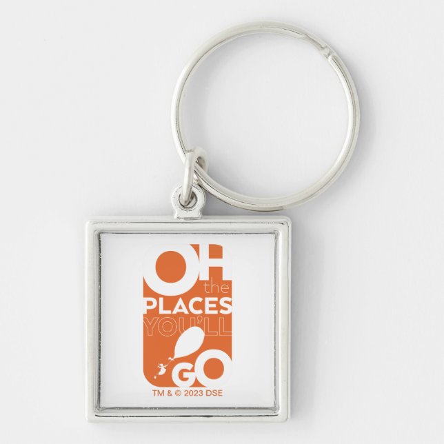 Chaveiro Oh, Os Lugares Que Você Vai! Tipegrafia Laranja (Frente)