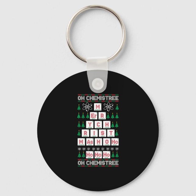 Chaveiro oh químico Químico Ciência Natal (Frente)