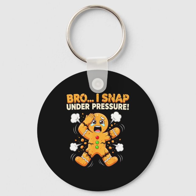 Chaveiro Oh Snap Gingerbread Man Cookies I Snap Under Press (Frente)