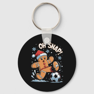 Chaveiro Oh Snap Gingerbreadman Futebol de Natal 1