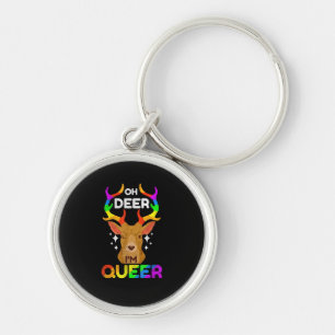 Chaveiro Oh Veado Queer Engraçado Orgulho LGBTQ Conscientiz