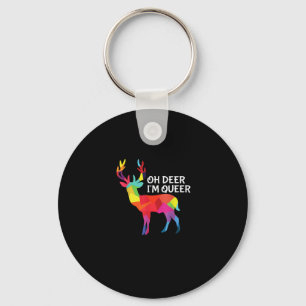 Chaveiro Oh Veado Queer Engraçado Trocadilho Orgulho LGBT D