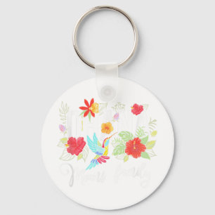 Chaveiro Ohana quer dizer família Havaí Hibiscus Flower 70s