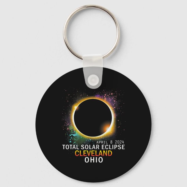Chaveiro Ohio Total Solar Eclipse abril 8 2024 (Frente)