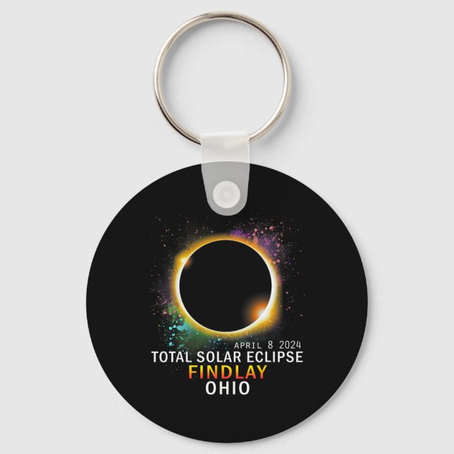 Chaveiro Ohio Total Solar Eclipse abril 8 2024 (Frente)