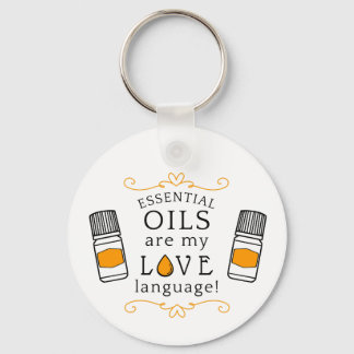 Chaveiro Oils Are My Love Language Key Chain Gold/Yellow
