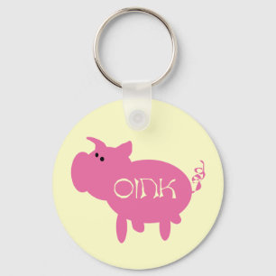 Chaveiro Oink camiseta e presentes cor-de-rosa do porco