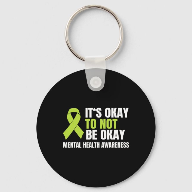 Chaveiro Ok, Não Esteja Bem Fita De Saúde Mental (Frente)