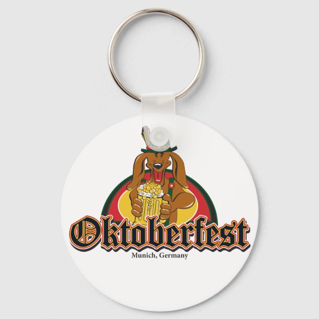 Chaveiro Oktoberfest Dachshund (Frente)