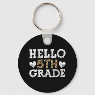 Chaveiro Olá 5º ano de volta à escola 1rua dia leopardo T