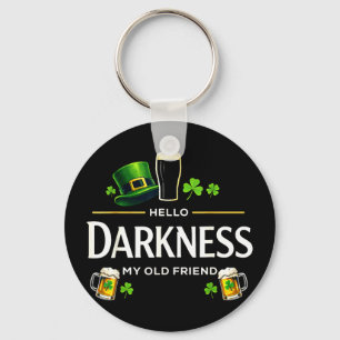 Chaveiro Olá escuridão velho amigo trevo irlandês engraçado