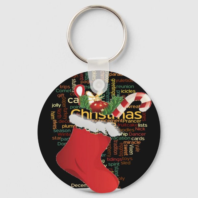 Chaveiro Olá! Feliz Natal GIFTS e um Feliz ano novo (Frente)