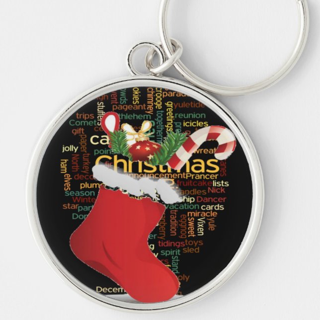 Chaveiro Olá! Feliz Natal GIFTS e um Feliz ano novo (Frente)