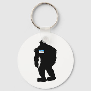 Chaveiro Olá, Meu Nome É Sasquatch