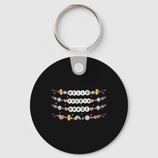 Chaveiro Olá Pulseiras de Amizade da Quarta Série De Volta  (Frente)
