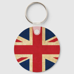 Chaveiro Old Vintage Grunge Reino Unido Flag Union Jack