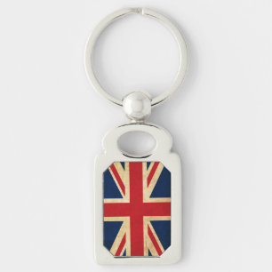 Chaveiro Old Vintage Grunge Reino Unido Flag Union Jack