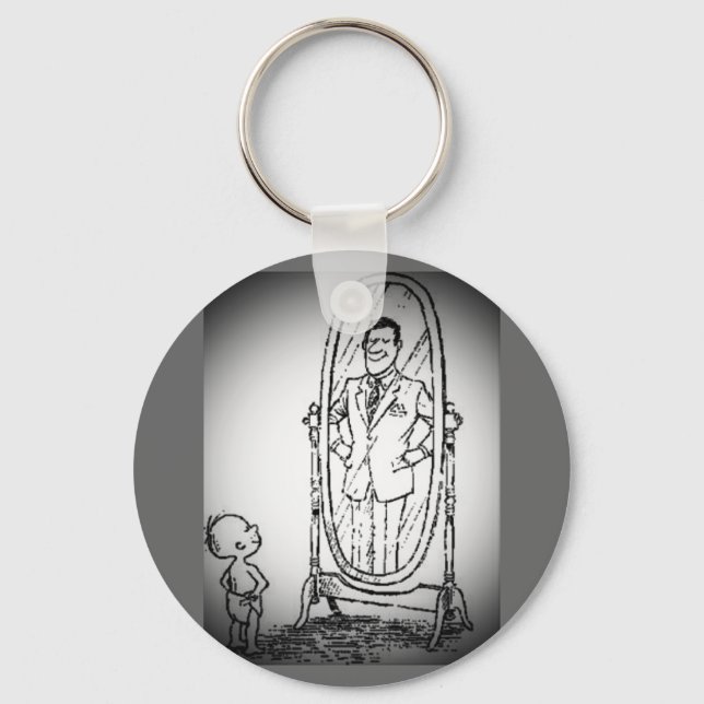 Chaveiro Olhando no espelho (Frente)