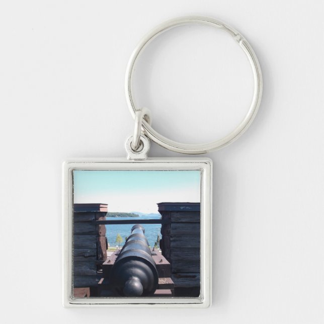 Chaveiro Olhando para baixo o barril (Frente)